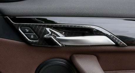 Накладки на ручки дверей в салоне Carbon Style для BMW X2 F39 2018- 