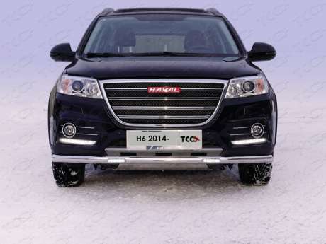 Защита передняя нижняя (с ДХО) 60,3 мм HAVH615-04 для HAVAL H6 2014-