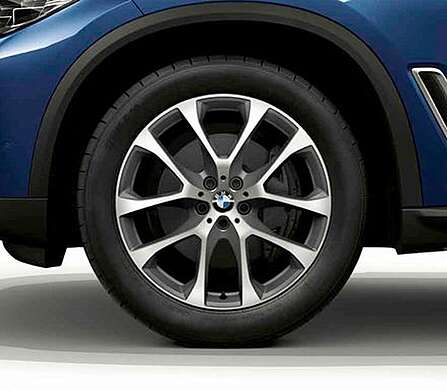 Комплект литых дисков BMW V-Spoke 738, ferricgrey оригинал 36116883757-758 для BMW X5 G05 2018-