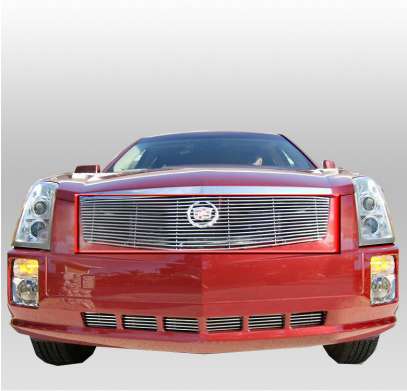 Решетки в передний бампер стальные Billet Style для Cadillac SRX 2004-2009