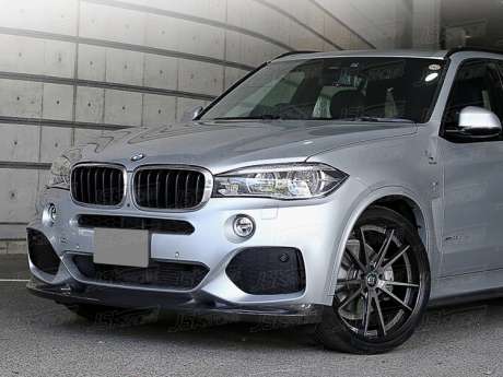 Юбка переднего бампера карбоновая JSK Racing JSKBWX514029 для BMW X5 F15 2014-2018 (M-TECH BUMPER)