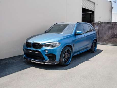 Юбка переднего бампера карбоновая JSK Racing JSKBWX514016 для BMW X5M F85 F86 X6M 2014-2016 