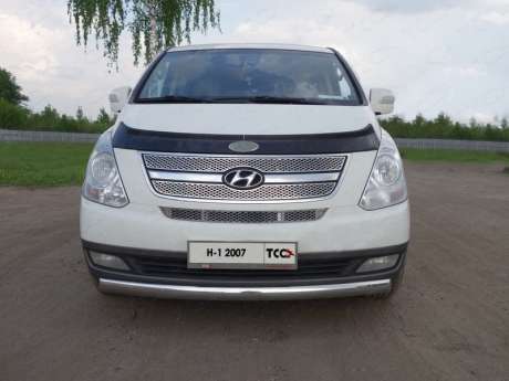 Защита передняя нижняя 75х42 мм код HYUNH110-01 для Hyundai H1 2007-2013