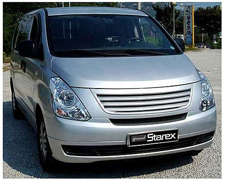 Решетка радиатора под покраску, пластик, для авто Hyundai H1/Grand Starex 2008-2013 (BU)