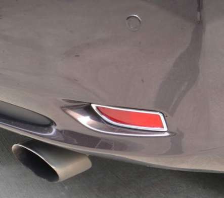 Накладки на катафоты в заднем бампере хромированные IDFR 1-LS040-09C для Lexus CT 200 2011-2015