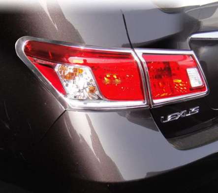 Накладки на задние фонари хромированные IDFR 1-LS053-02C для Lexus ES350 2009-2012