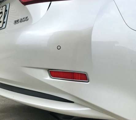 Накладки на катафоты в заднем бампере хромированные IDFR 1-LS055-08C для Lexus ES200 2016-2018