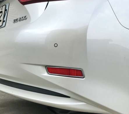 Накладки на катафоты в заднем бампере хромированные IDFR 1-LS055-08C для Lexus ES200 2016-2018