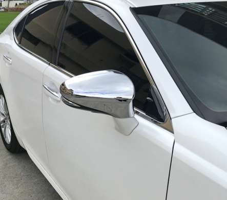 Накладки на зеркала хромированные IDFR 1-LS055-04C для Lexus ES200 2016-2018