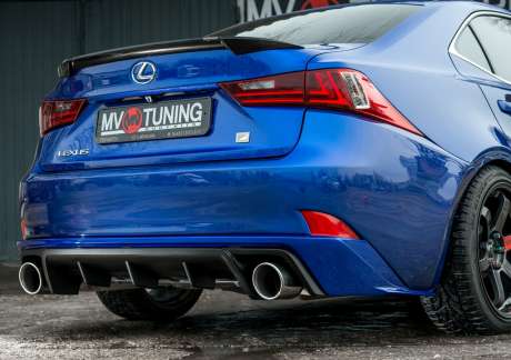 Диффузор заднего бампера MV-Tuning №1 (с килями) Lexus IS III 2013-2017