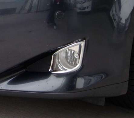 Накладки на противотуманные фары хромированные IDFR 1-LS302-03C для Lexus IS250 2008-2013