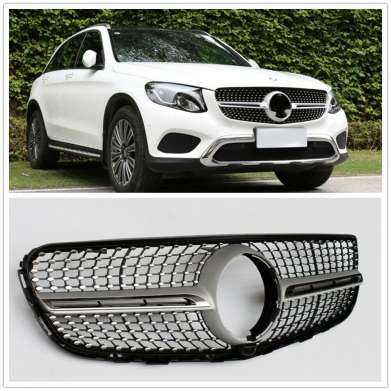 Решетка радиатора Daimond Silver Style для Mercedes Benz GLC Class X253 / C253 2015-2021