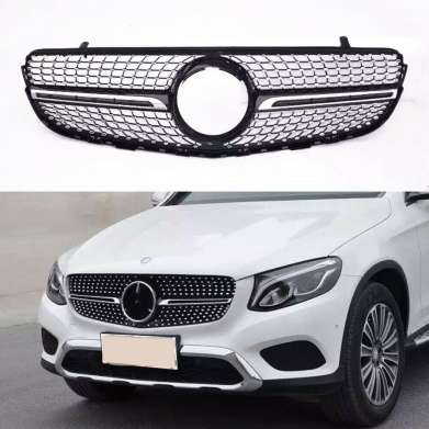 Решетка радиатора Daimond Black Style для Mercedes Benz GLC Class X253 / C253 2015-2021