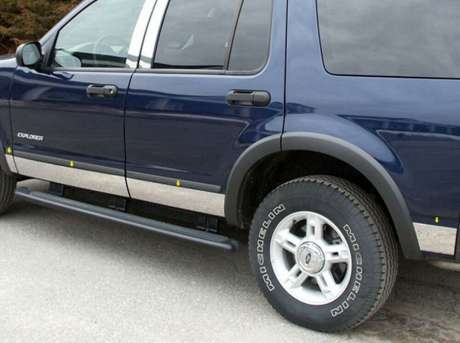 Молдинги на двери стальные комплект 8шт. для Ford Explorer 2002-2005 