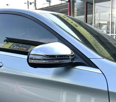 Накладки на зеркала хромированные IDFR 1-MB111-03C для Mercedes-Benz W205 C Class 2014-2018