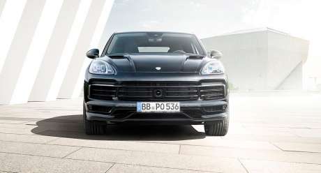 Накладка на передний бампер Techart для Porsche Cayenne Coupe E3 (оригинал, Германия)