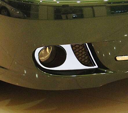 Накладки на противотуманные фары хромированные IDFR 1-JR802-03C для Jaguar X-Type 2008-2010