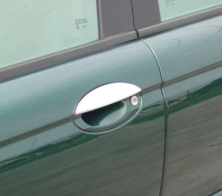 Накладки на ручки дверей хромированные IDFR 1-JR802-07C для Jaguar X-Type 2008-