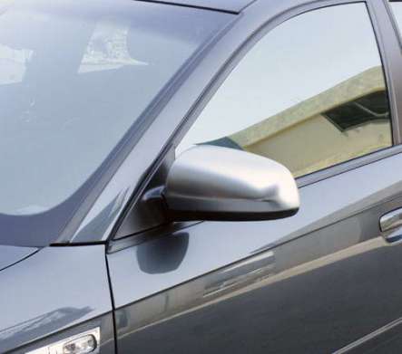 Накладки на зеркала матовое серебро IDFR 1-AD212-05CS для Audi A4 B7 Sedan 2005-2008