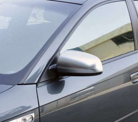 Накладки на зеркала матовое серебро IDFR 1-AD212-05CS для Audi A4 B7 Sedan 2005-2008