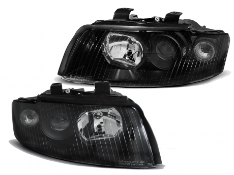 Передняя оптика черная Depo LPAU55 для Audi A4 B6 Sedan 2000-2004