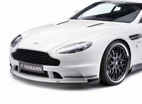 Накладки на передний бампер (карбон) Hamann для Aston Martin Vantage (оригинал, Германия)