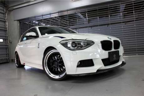Спойлер переднего бампера (карбон) 3D Design для BMW 1-series (F20) (оригинал, Япония)