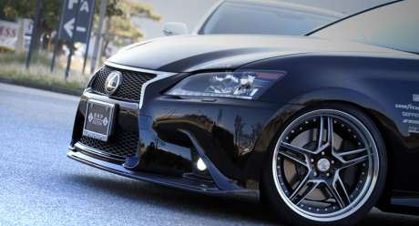 Спойлер переднего бампера (карбон) Skipper для Lexus GS250 / GS350 / GS450h F Sport (с 2012 г.в.) (оригинал, Япония)