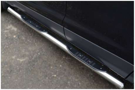 Подножки-трубы диам.76мм, нержавейка, для авто Ford Kuga 2011-2013