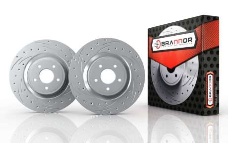 Передние тормозные диски Brannor BR2.1024 для Nissan Pathfinder 2010-2013 (R51 VDC)