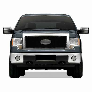 Решетка радиатора черная стальная Premium FX PFXG0356 для Ford F-150 2009-2013 