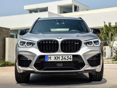 Решетки радиатора (черные) M Performance для BMW X3M F97 2019-