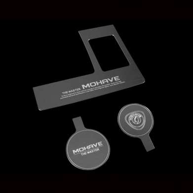 Накладки на панель подстаканников в салоне с логотипом комплект 3шт. для Kia Mohave 2020-