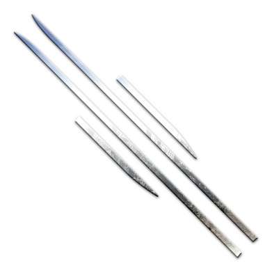 Молдинги на двери стальные комплект 4шт. Brite Chrome SRF1342-BD для Lexus ES 2019-2023