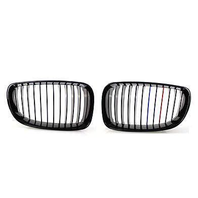 Решетки радиатора черные глянцевые M-Style для BMW E81 E82 E87 E88 2008-2011