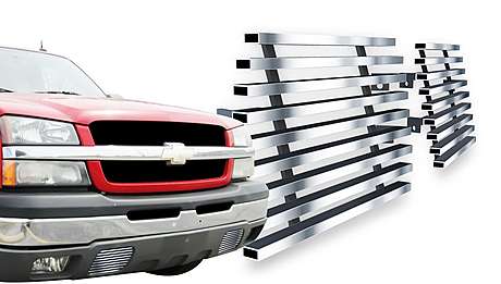 Решетки боковые в передний бампер Onegrille N19-C30358C для для Chevrolet Silverado 1500/2500 2003-2006