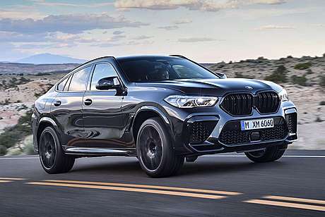 Колпаки зеркал черные X6M для BMW X6 G06 2019-