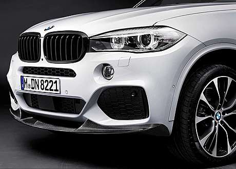 Спойлер переднего бампера (карбон) M Performance для BMW X5 (F15) M-Sport (оригинал, Германия)