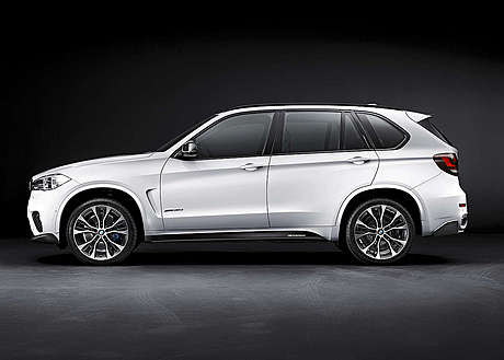 Наклейки на пороги M Performance для BMW X5 (F15) M-Sport (оригинал, Германия)