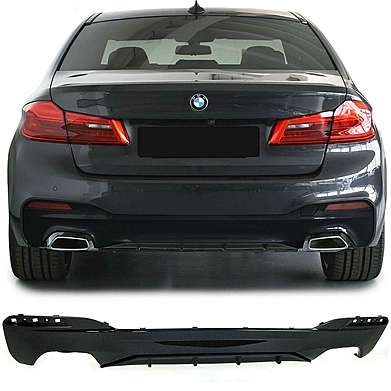 Диффузор заднего бампера M Glossy Black для BMW G30 530i 540i M550i M Sport Bumper 2017-2019