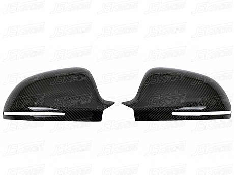 Накладки на зеркала карбоновые JSK Racing JSKADA408007 для  Audi A4 B8 2008-2012