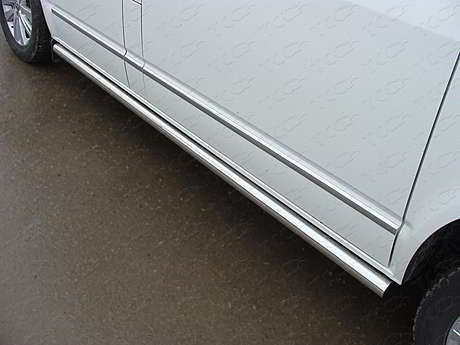 Пороги труба 60,3 мм VWMULT15LONG-32 для Volkswagen Multivan T6 2015- 