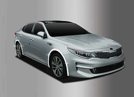 Накладки на колесные арки хромированные комплект 4шт. Autoclover C210 для Kia Optima K5 2015-2019