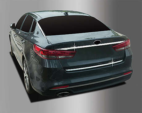 Молдинги на крышку багажника хромированные комплект 2шт. Autoclover D782 для Kia Optima K5 2015-2019