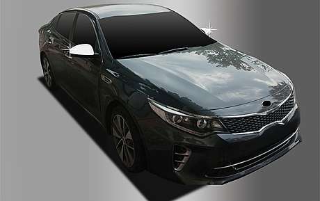 Накладки на зеркала хромированные комплект 2шт. Autoclover D844 для Kia Optima K5 2015-2019