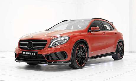 Спойлер переднего бампера Brabus для Mercedes GLA c AMG-пакетом и GLA45 AMG (X156)