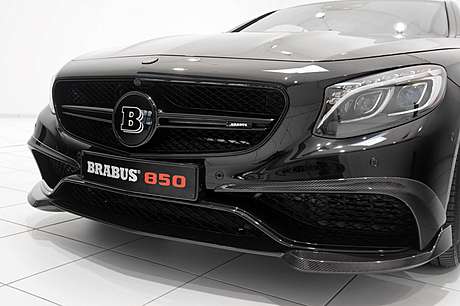 Спойлер переднего бампера (карбон) Brabus для Mercedes S63 AMG Coupe (C217) (оригинал, Германия)