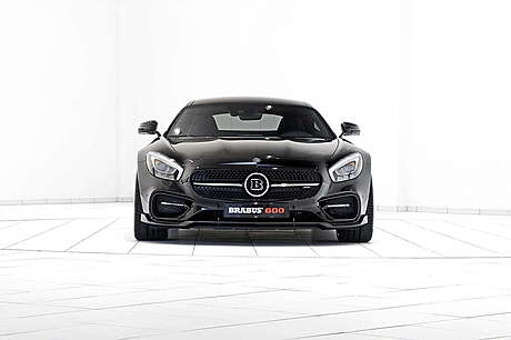 Накладки на передний бампер (карбон, с LED-оптикой) Brabus для Mercedes AMG GT-S (оригинал, Германия)