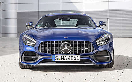 Передний бампер с решеткой радиатора для Mercedes AMG GT в 2019 год (оригинал, Германия)