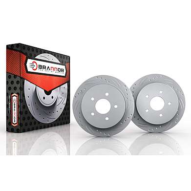 Задние тормозные диски Brannor BR3.5033 для Audi Q3 | 300mm (1KU, 2EM)